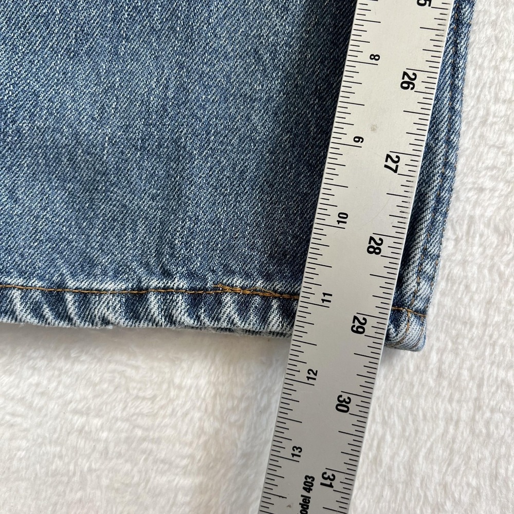 Levis 505 Y2K Jeans Mens 34x30 Medium Wash Denim Regular Fit Straight Leg Blue - Picture 6 of 12